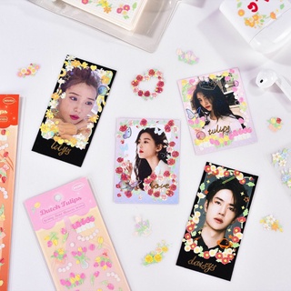 Sticker hình dán hoa🌸 trang trí sổ và toploader