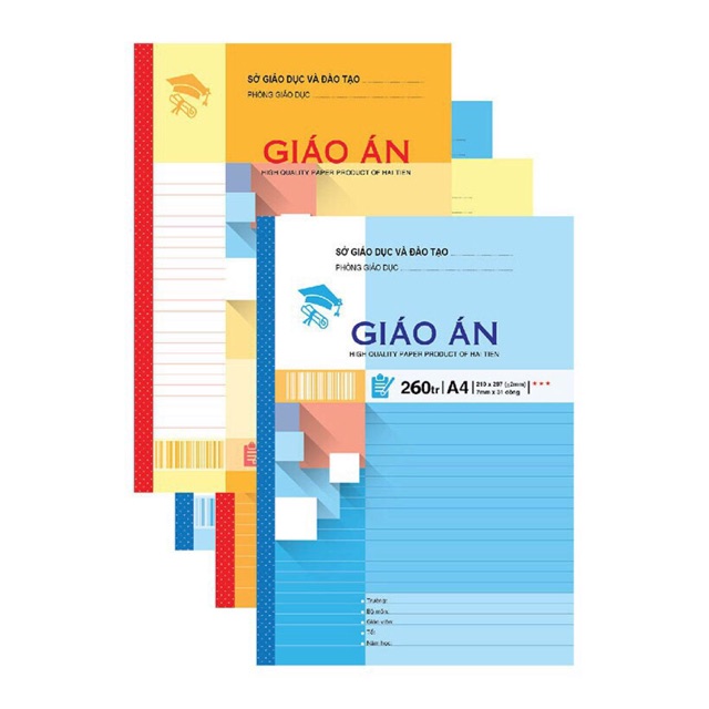 Giáo án 200 , 260 ,280 trang kẻ ngang khổ thường,a4  hải tiến