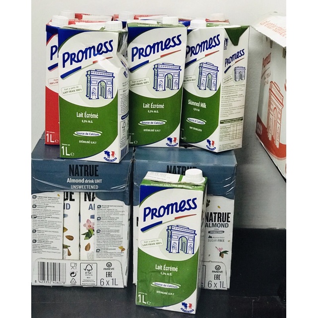 Date 2022 Hàng cấn móp Sữa Promess nguyên kem - ít béo - tách béo 1000ml | BigBuy360 - bigbuy360.vn