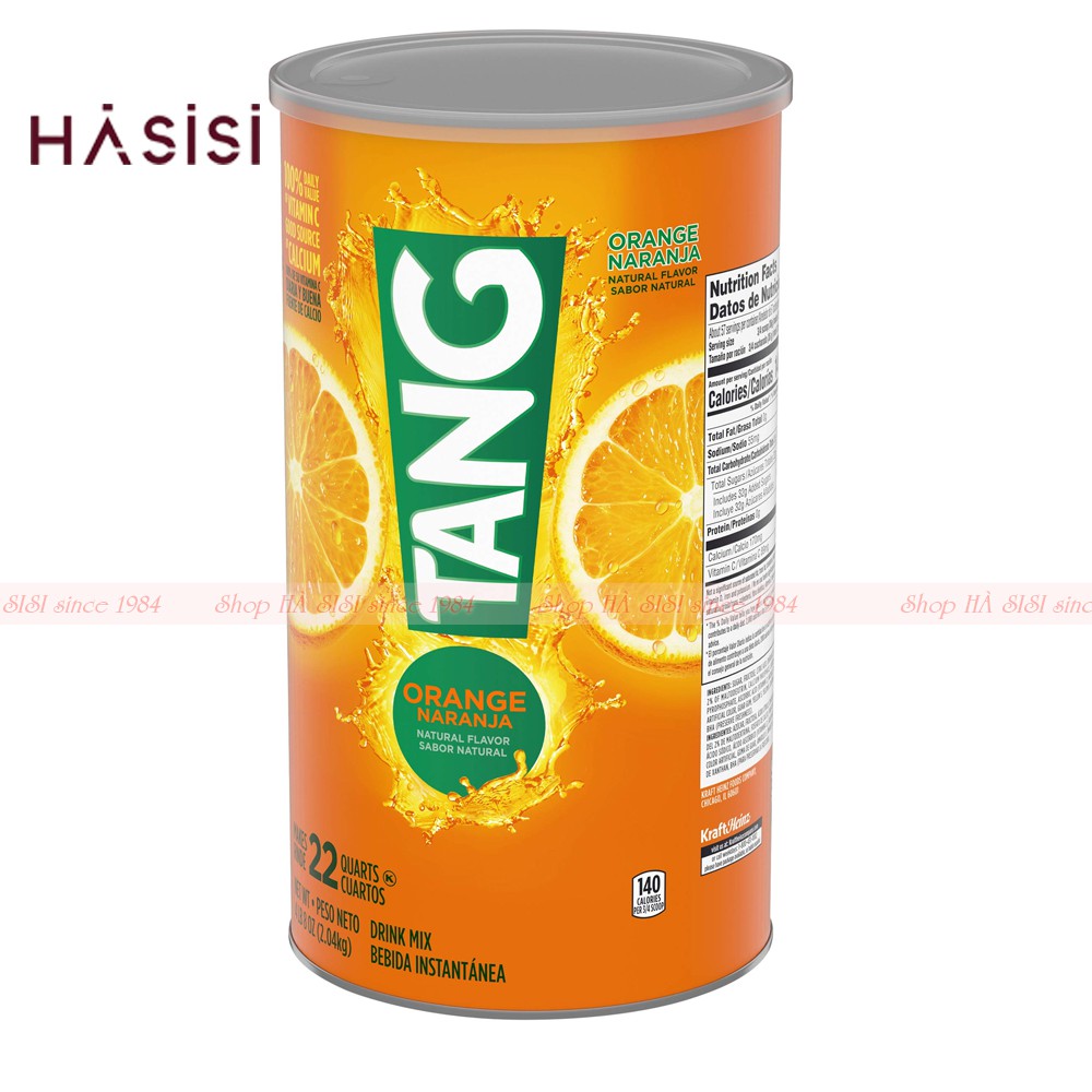 Bột Pha Cam TANG ORANGE NARANJA Mỹ 2.04kg