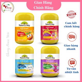 Vita Gummies Nature's Way [Úc] Kẹo gôm bổ sung vitamin cho bé - 60 viên gum - 7 vị