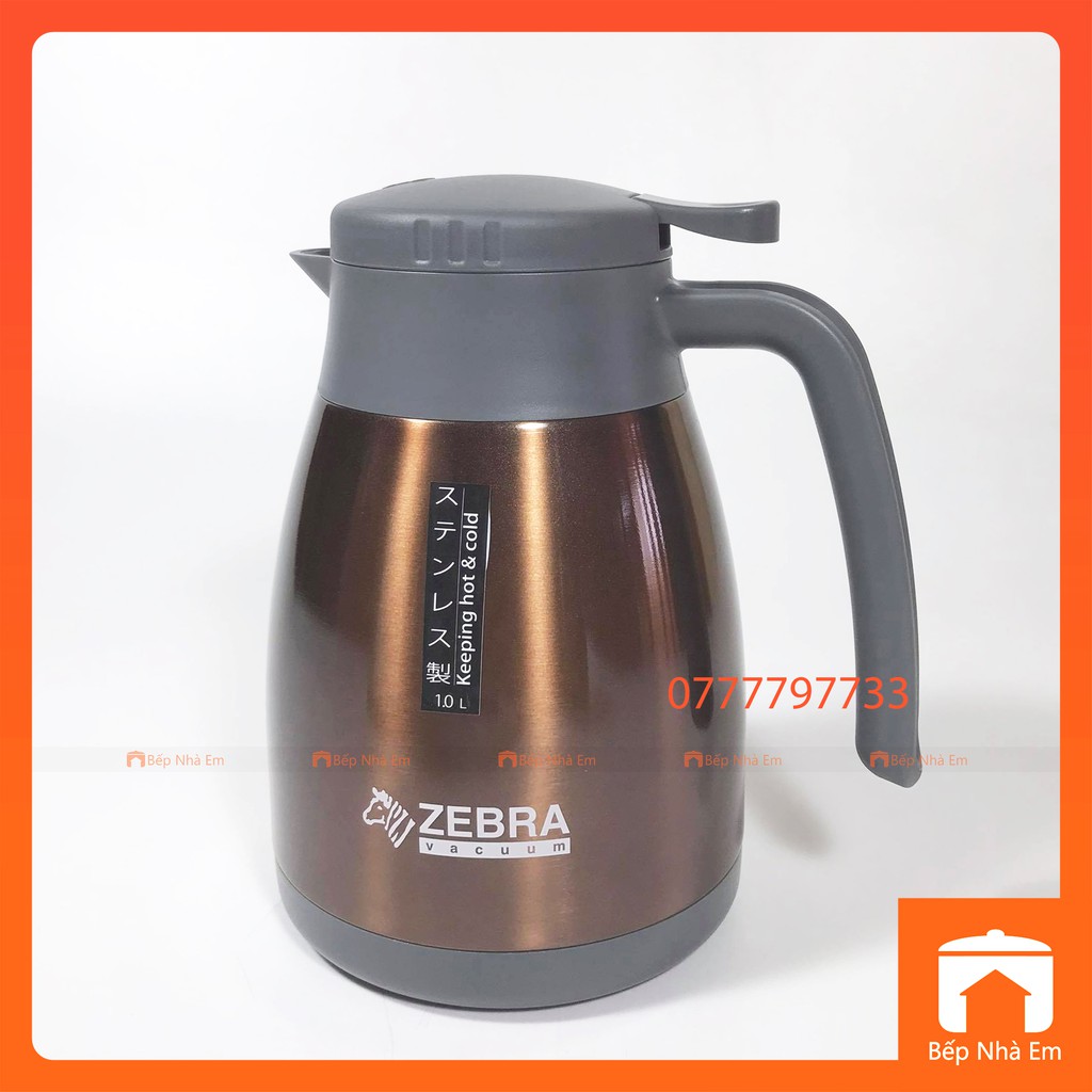 Bình Giữ Nhiệt ZEBRA Smart II 1L - 1.5L - 2L (Inox304) . Nhập Khẩu Thái Lan