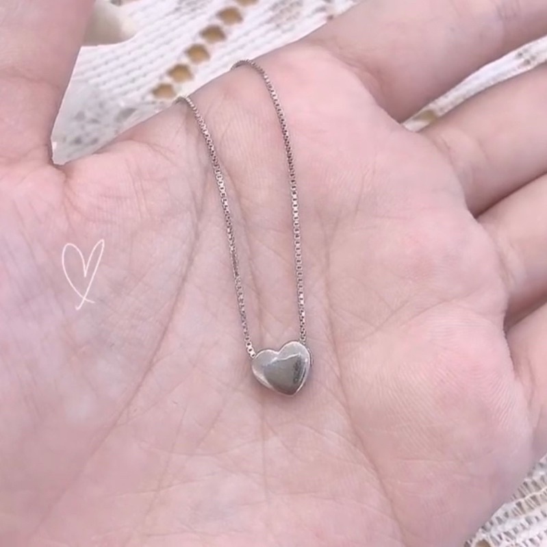 Dây chuyền vòng cổ trái tim Sweet heart khắc tên theo yêu cầu bạc 925 cao cấp Sulli store