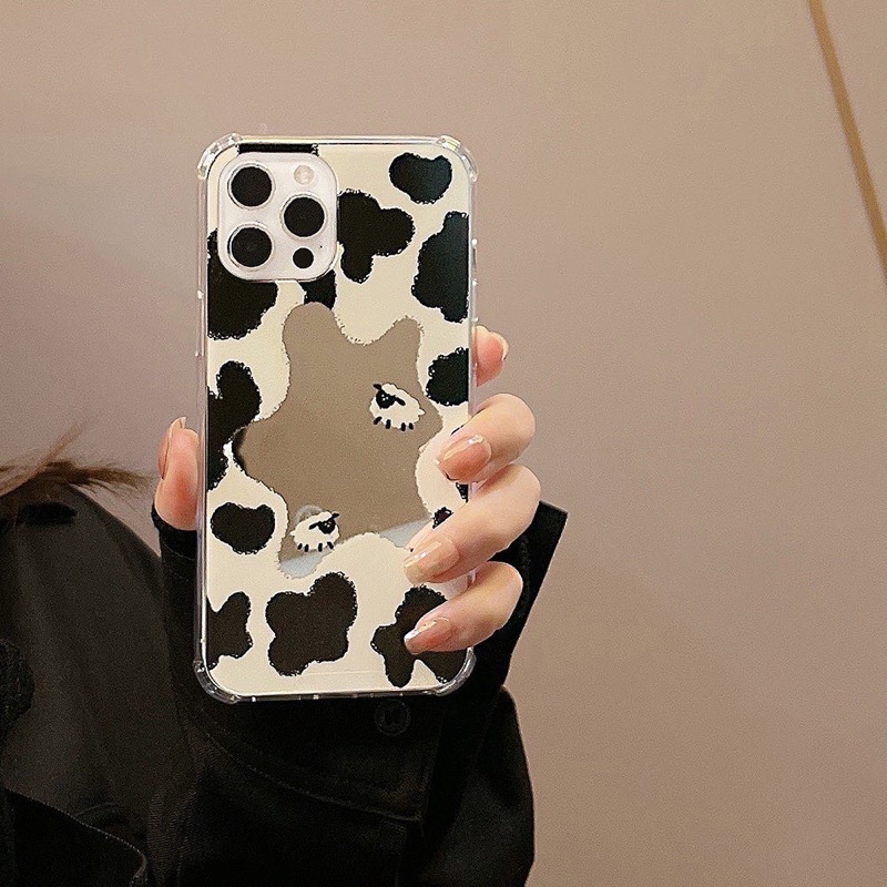 Ốp Điện Thoại Nhựa Mềm Bò Sữa Gương - CAS2221