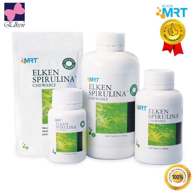 Tảo xoắn Elken spirulina 500 viên