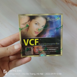 Màng phim tránh thai VCF hộp 3 chiếc