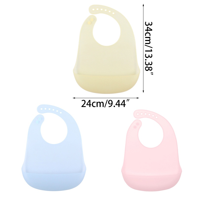 Yếm Ăn Silicone Không BPA Có Thể Điều Chỉnh Chống Thấm Nước Dành Cho Bé