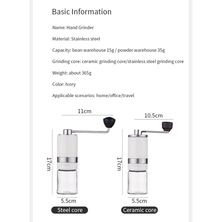 Máy xay cà phê BINCOO bằng tay chất lượng cao chuyên dụng
