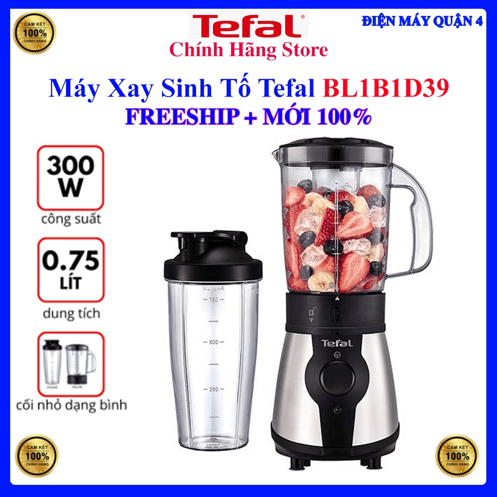 Máy xay sinh tố Tefal BL1B1D39 - Hàng chính hãng