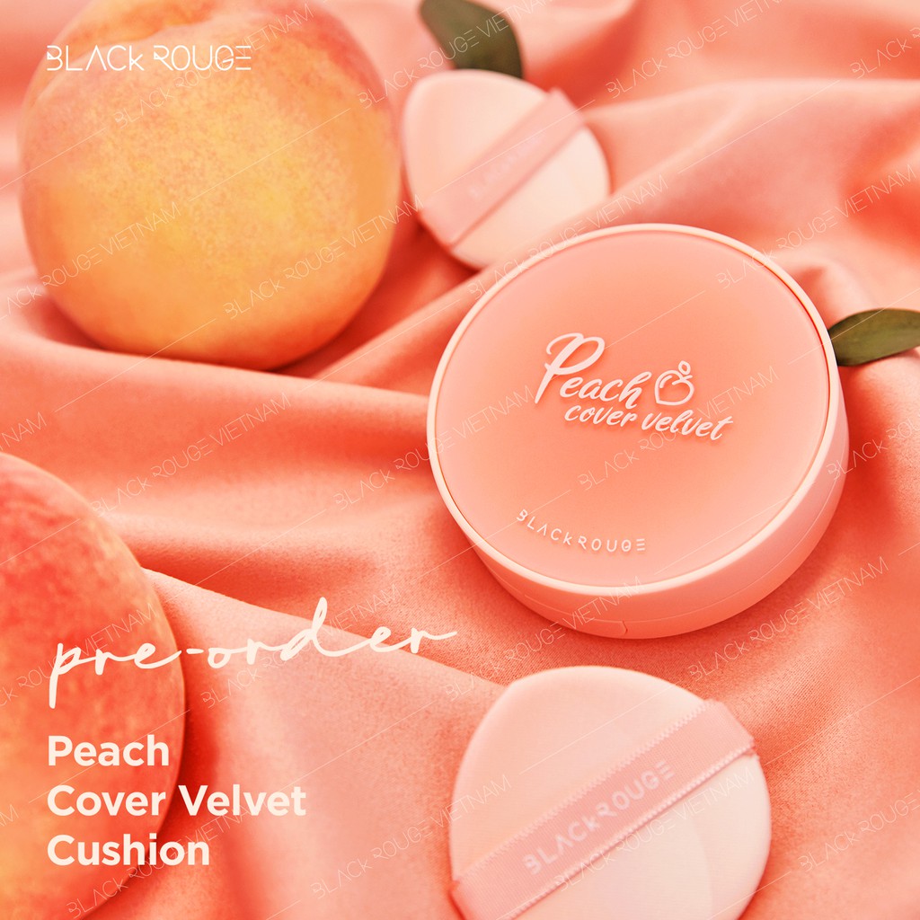 Phấn nước Black Rouge Peach Cover Velvet 98,6g