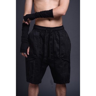 Quần Short Nam 12.DESTINY Chi Tiết Chạy Viền Dọc Kaki Đen (THIẾT KẾ ĐỘC QUYỀN)