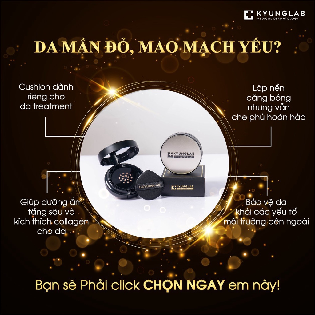 Phấn nước trang điểm Kyung Lab Cushion Bio Cover Balm 15g Cushion Kyung Lab tông trắng hồng, dưỡng da, phục hồi da