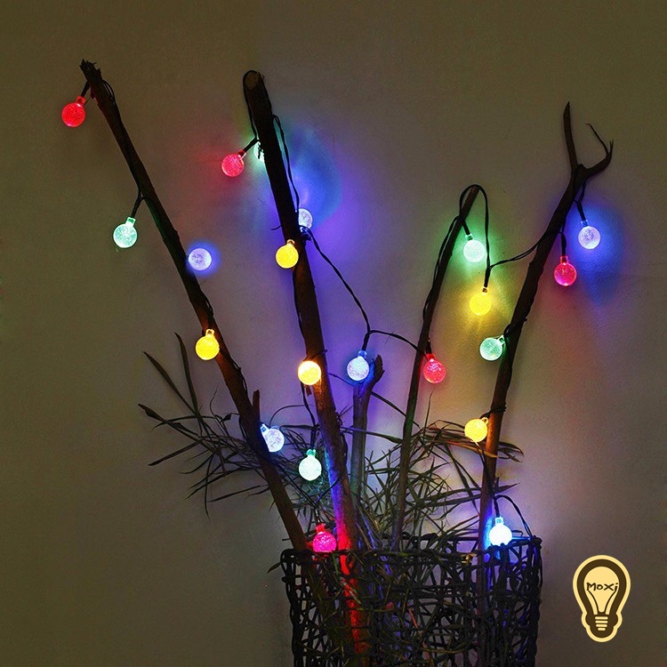 [ HÀNG SẴN ] Đèn LED dây chuỗi bóng tròn CHERRY BALL, sao cắm điện 10M 100 LED trang trí DECOR ngoài trời , phòng ngủ.