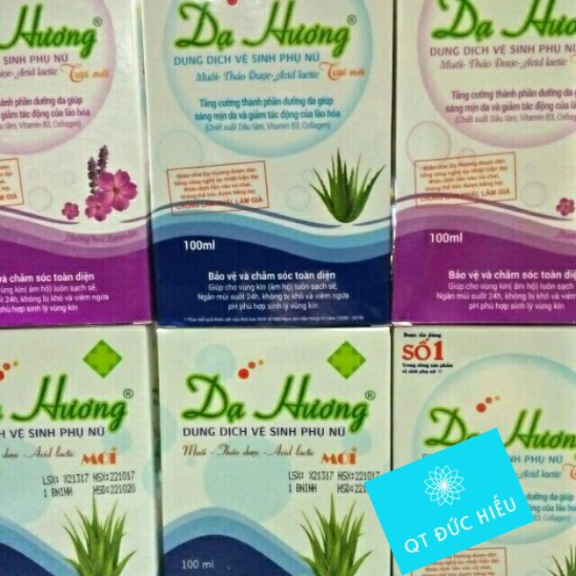 date mới -Dung dịch vệ sinh phụ nữ Dạ Hương 100ml