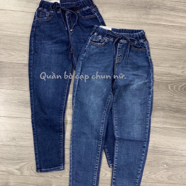 Quần bò cạp chun 2 màu