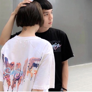 [Ảnh thật + Có Video ở sau] Áo Thun Unisex tay ngắn SunSet