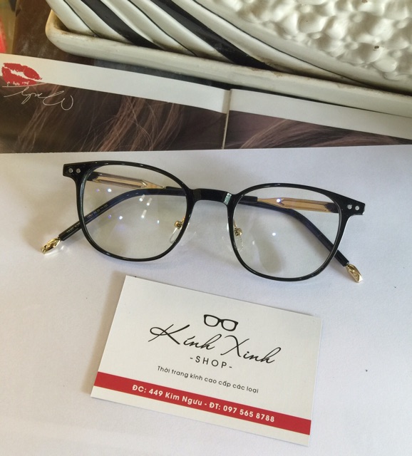 Kính gọng Mắt vuông Kim loại KOREA - GouKorea1