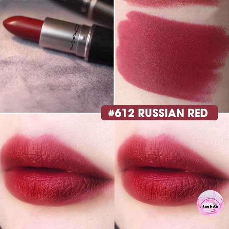 Son MAC Matte Màu 612 Russian Red - Màu Đỏ Cổ Điển
