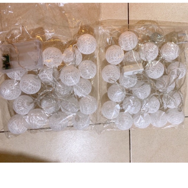 Dây đèn led cầu mây quả tròn ( 3 mét 20 bóng tròn) - chạy pin hoặc cắm điện | BigBuy360 - bigbuy360.vn