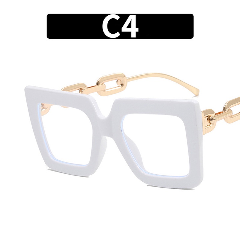 Mắt Kính Gọng Vuông Chống Ánh Sáng Xanh In Họa Tiết Da Báo Thời Trang Phương Tây Cho Nam Và Nữ