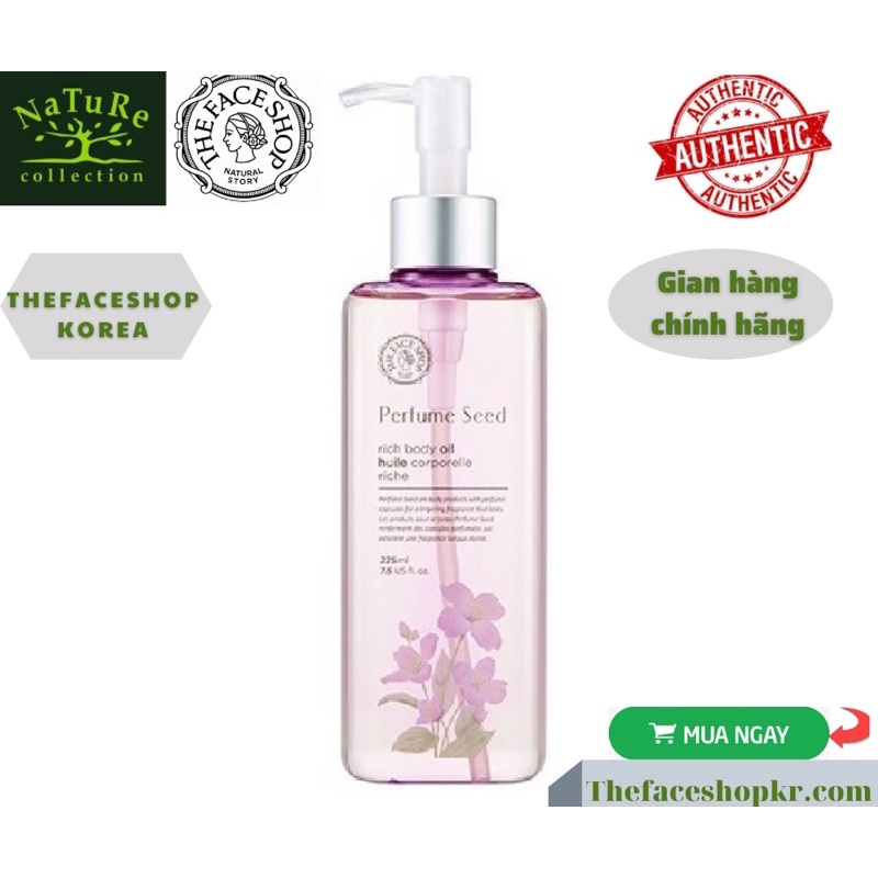 [Về Mẫu Mơi ]Dầu Dưỡng Thể Cung Cấp Ẩm Hươnh Nươc Hoa PERFUME SEED RICH BODY OIL | BigBuy360 - bigbuy360.vn