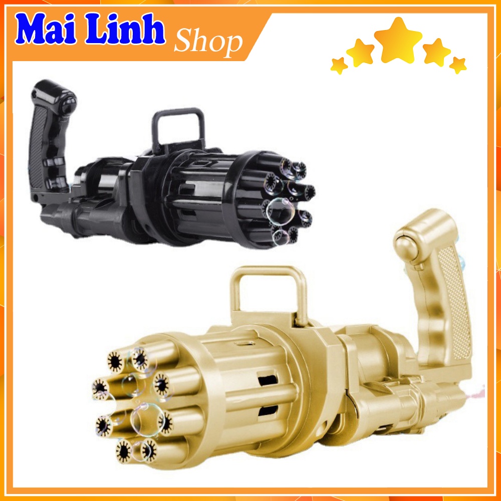 Sung Bắn Bong Bóng -GIAO MÀU NGẪU NHIÊN- súng thổi bong bóng xà phòng 6 nòng cho bé