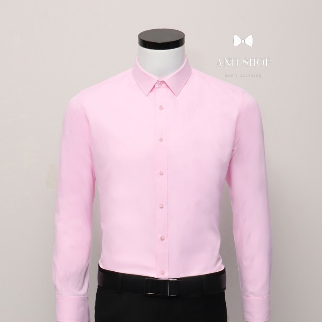Áo sơ mi nam dài tay áo sơ mi trắng vải lụa nến không nhăn thời trang cao cấp - SML | BigBuy360 - bigbuy360.vn