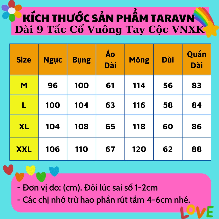 Bộ lanh nữ 9 tấc cổ tay ngắn VNXK 45-75kg 9TN108, Đồ bộ tole 2 da loại 1 mịn mát