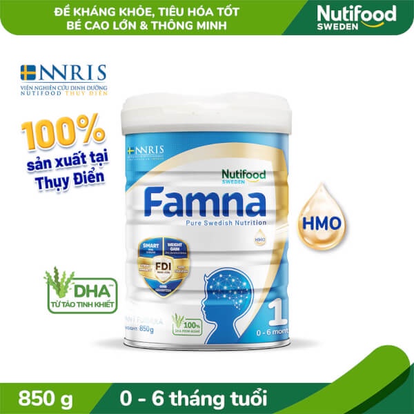 Sữa bột Nutifood Famna số 1 850g