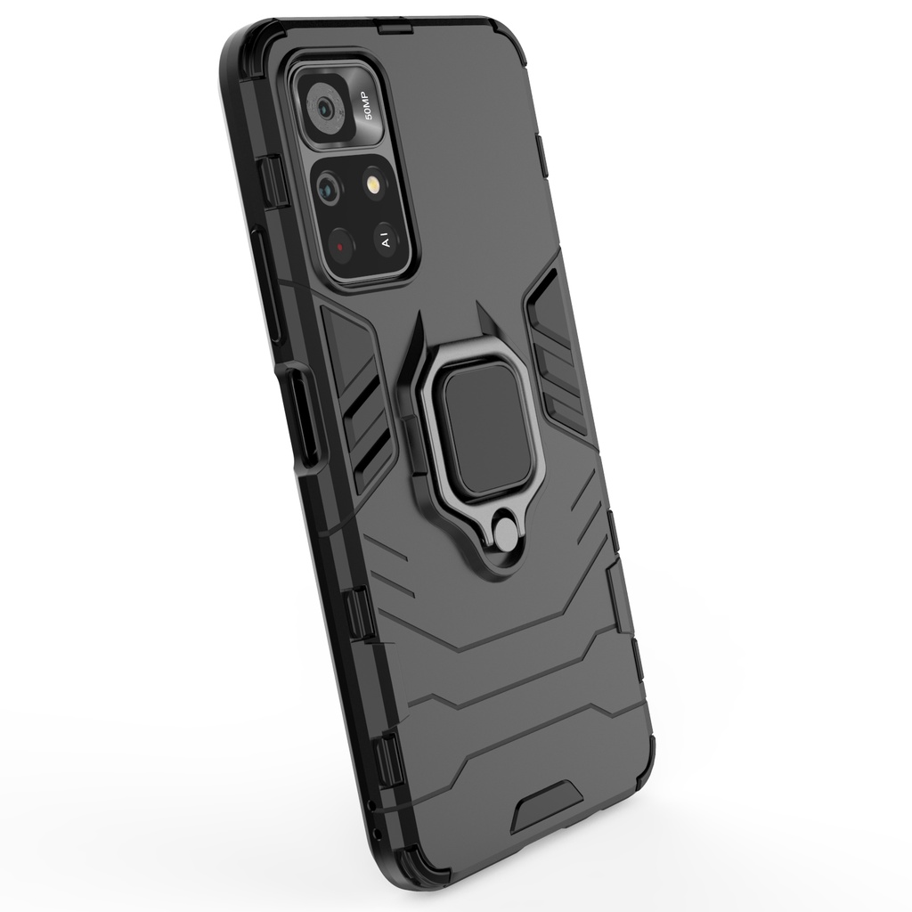 Ốp lưng Poco M4 Pro 5G Iron Man Iring chống sốc giá đỡ xem phim thời trang cao cấp nhẫn hút ô tô