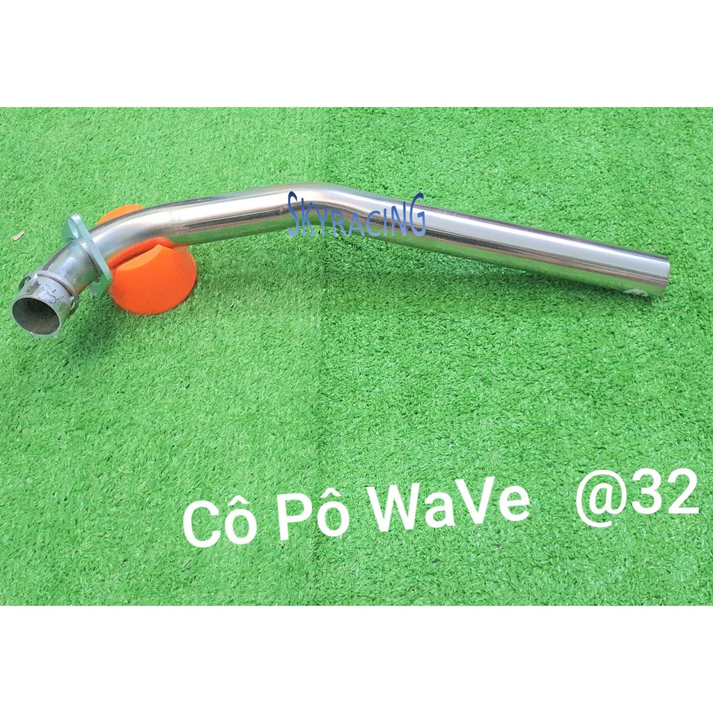 Cổ pô inox 304 gắn pô zin xe Wave