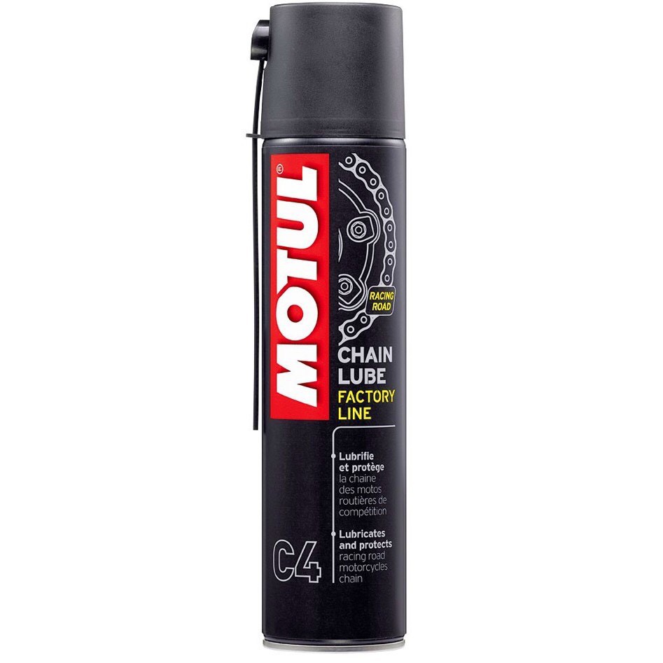 Xịt dưỡng sên Motul C4 Chain Lube Factory Line 400ml chamsocxestore