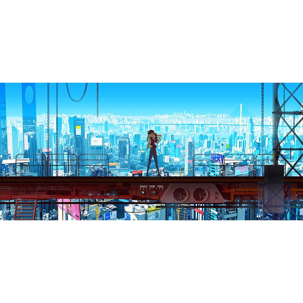 Poster A3 dán tường Anime, decal 30x42 trang trí có keo Evangelion 3.0 You Can Not Redo Wallpapers 1