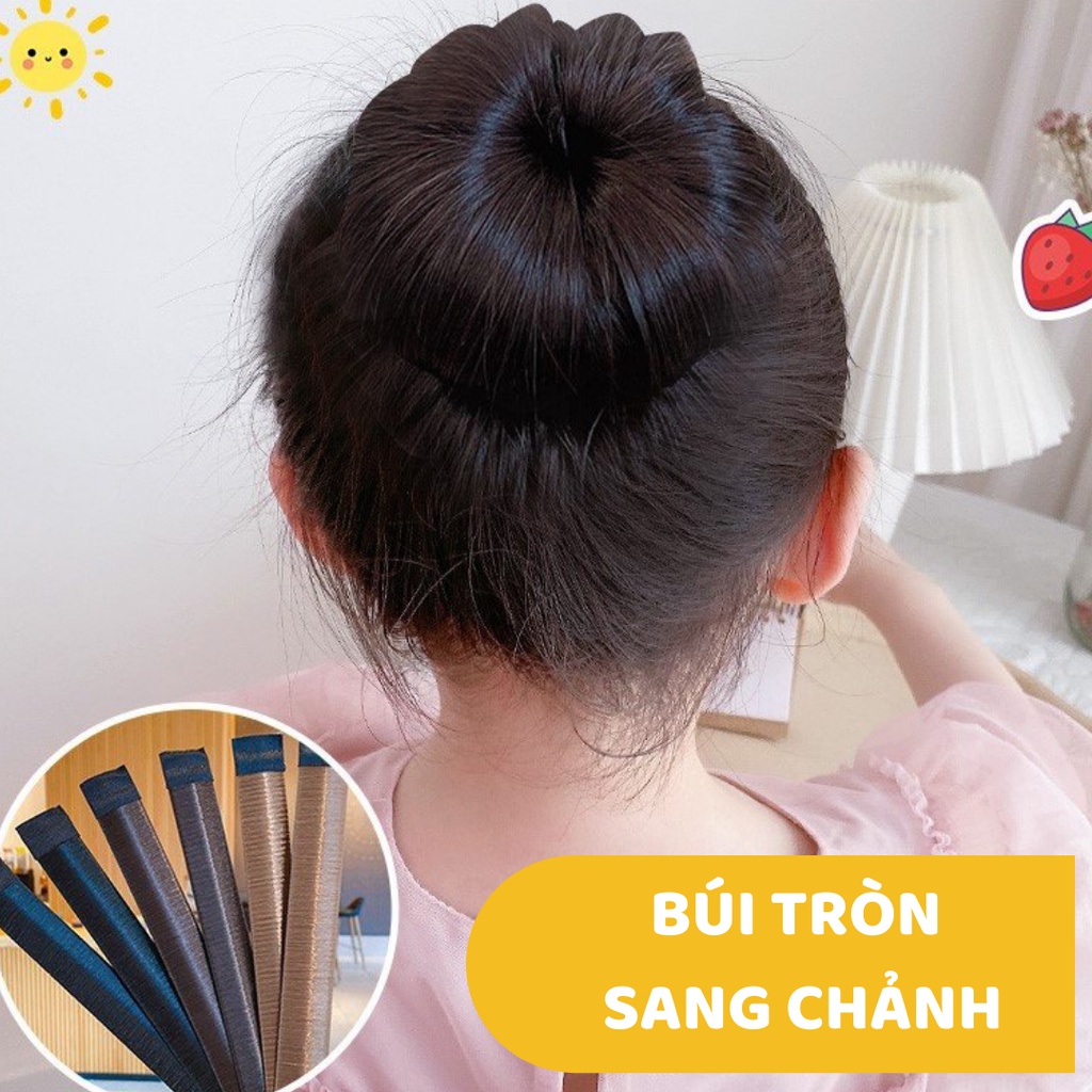 Búi Tóc Tròn, Dây Chun Buộc Tóc Cuộn Tròn Bé Gái, Dây Thun Buộc Tóc Hàng Cao Cấp