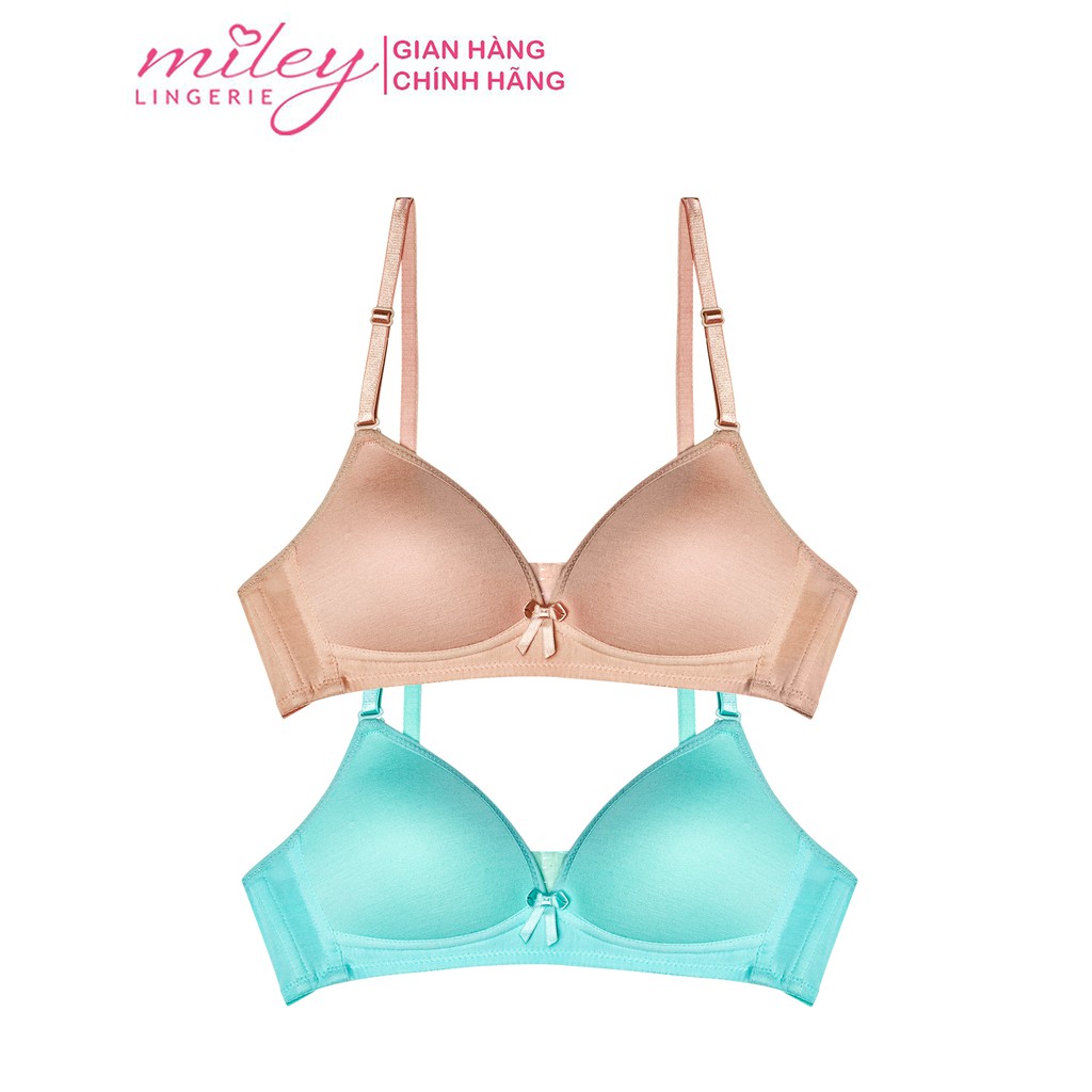 Set 2 Áo Ngực Cotton Không Gọng Miley Lingerie BRW07015_09015