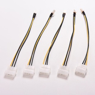 5 dây cáp kết nối từ 4-Pin Molex/IDE sang 3-Pin CPU, dài 20cm