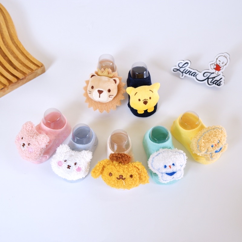 Tất vớ hình thú đáng yêu cho bé trai bé gái bé sơ sinh - Mã mới - LunaKids [Ảnh thật]