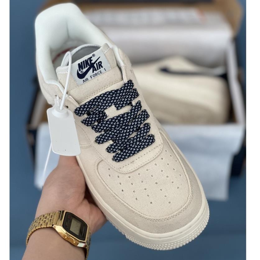 🐉🐉🐉FREE SHIP🐉🐉🐉 [More&More] Giày AF1 B.eige deep blue vải G.a.i D.ầ.u phiên bản cao cấp đủ size nam nữ | BigBuy360 - bigbuy360.vn