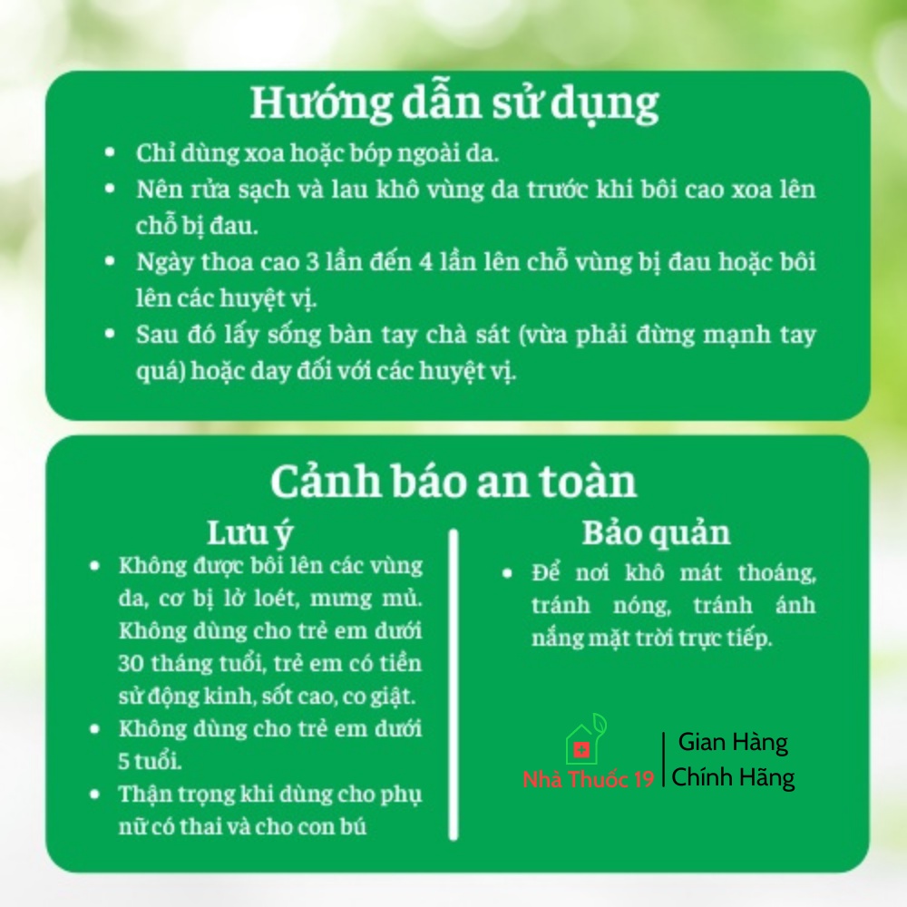 Cao Xoa Bóp Bạch Hổ, Dầu Xoa Bóp Dược Liệu Bạch Hổ Hoạt Lạc Cao 20g