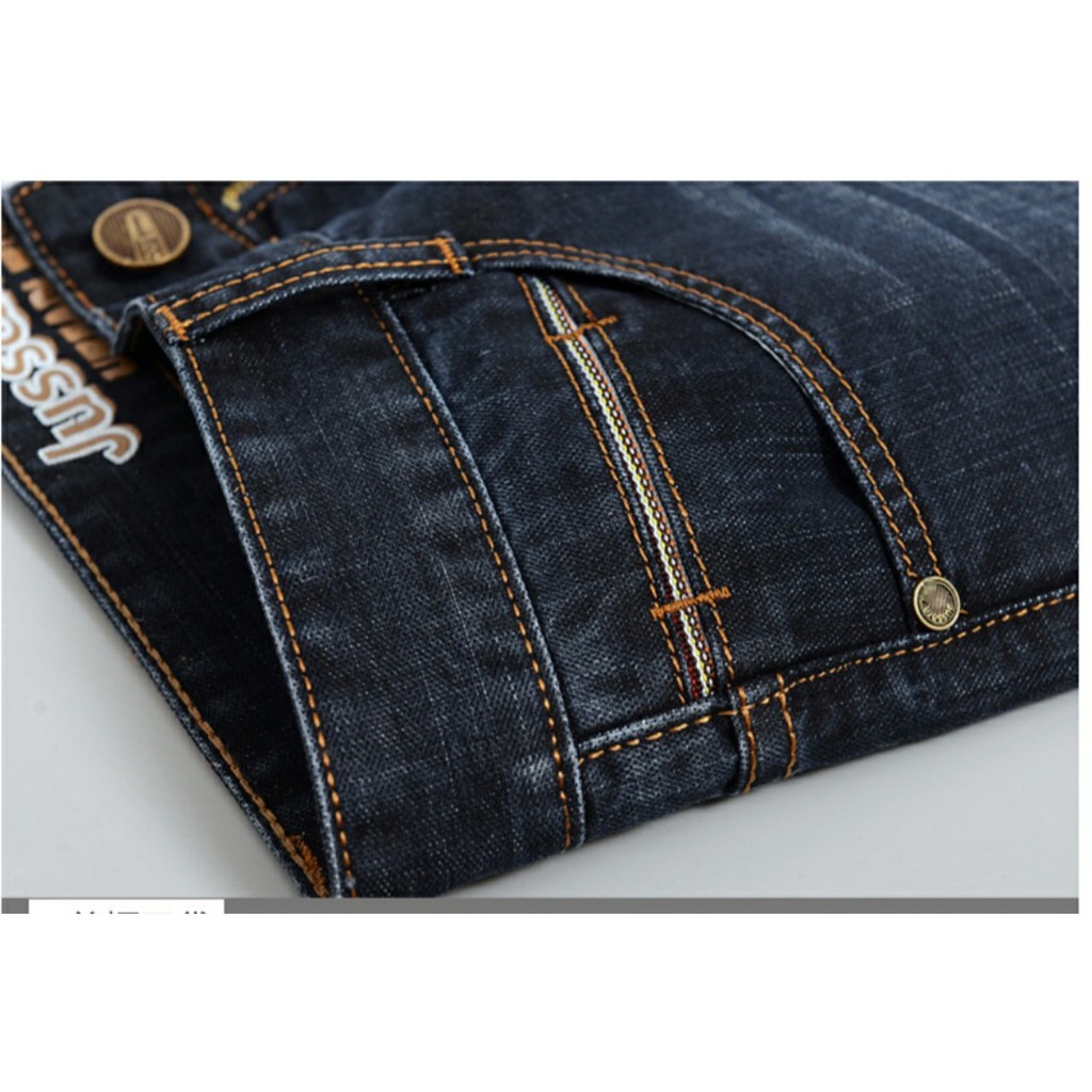 Quần Jeans Nam Vải Co Giản Cotton Ống Suông Phong Cách Doanh Nhân | BigBuy360 - bigbuy360.vn