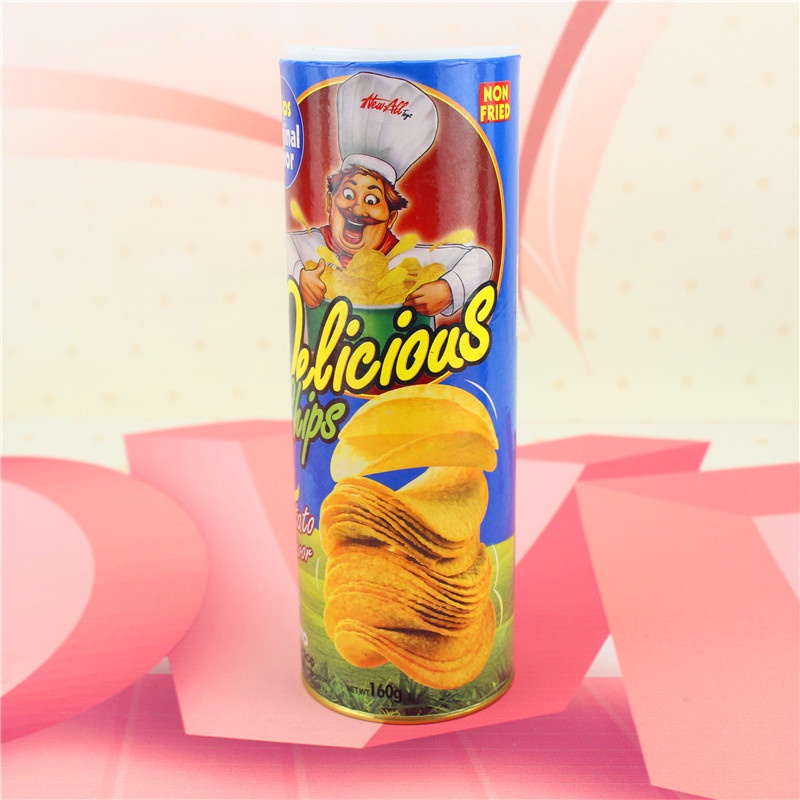 Đồ chơi khăm vui nhộn hình hộp bánh khoai tây có rắn dài 1.3 mét bên trong- Hộp Snack bí ẩn