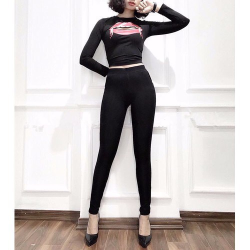 Quần legging dài nữ ôm siêu dáng, Legging dài nữ thể thao co dãn 4 chiều nâng mông hiệu quả