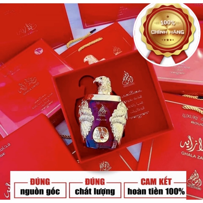 Siêu Phẩm Nước Hoa đại bàng đỏ Ghala Zayed Rouge 2021 <Chính Hãng>; (MUA LẺ ĐƯỢC GIÁ SỈ CHỈ Ở SHOPEE)