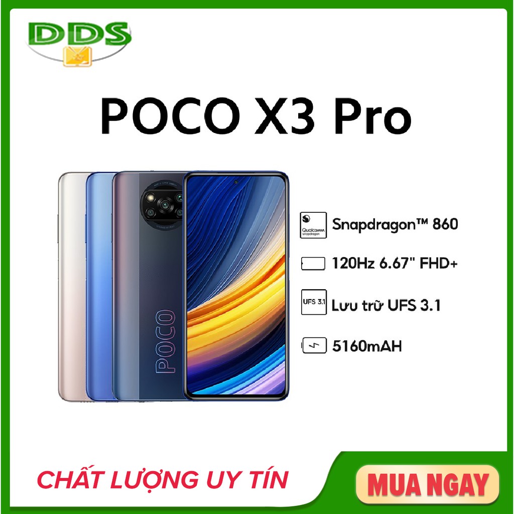 Điện thoại POCO X3 Pro Ram 6GB/128GB - Chính hãng Bảo hành 18 Tháng