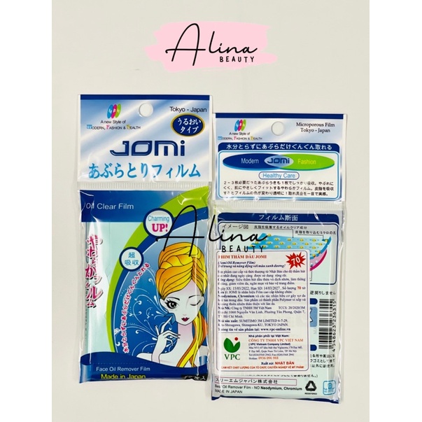 Giấy thấm dầu JOMI Nhật Bản - 70 tờ