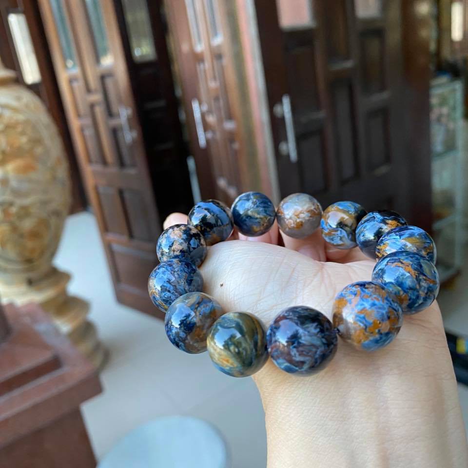 Vòng Tay Đá xanh dương Size14 Ly