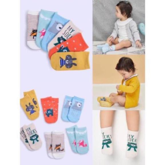 Set 6 Đôi Tất Pony Kid Chống Trượt*