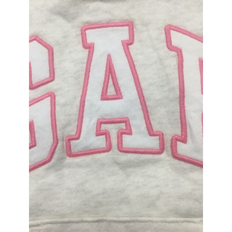 Áo Khoác Trẻ Em Nỉ Hoodie Màu Trắng Kem Hiệu Gap Thêu 🤩