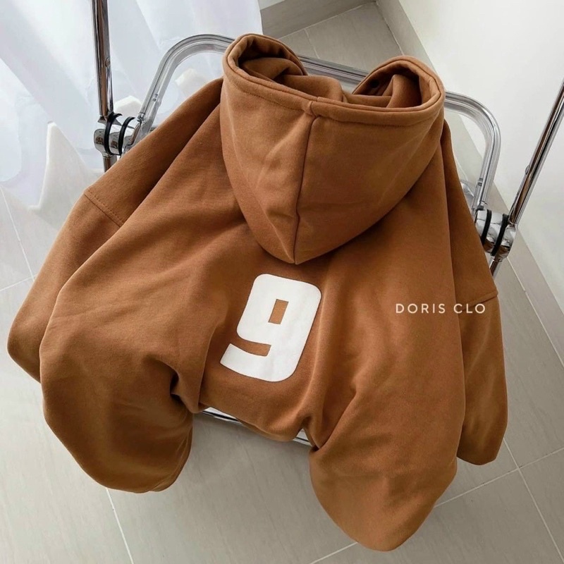 Áo hoodie pe mềm mịn nón 2 lớp có nút bấm kiểu most in hình nổi chất dày dặn from dưới 70kg