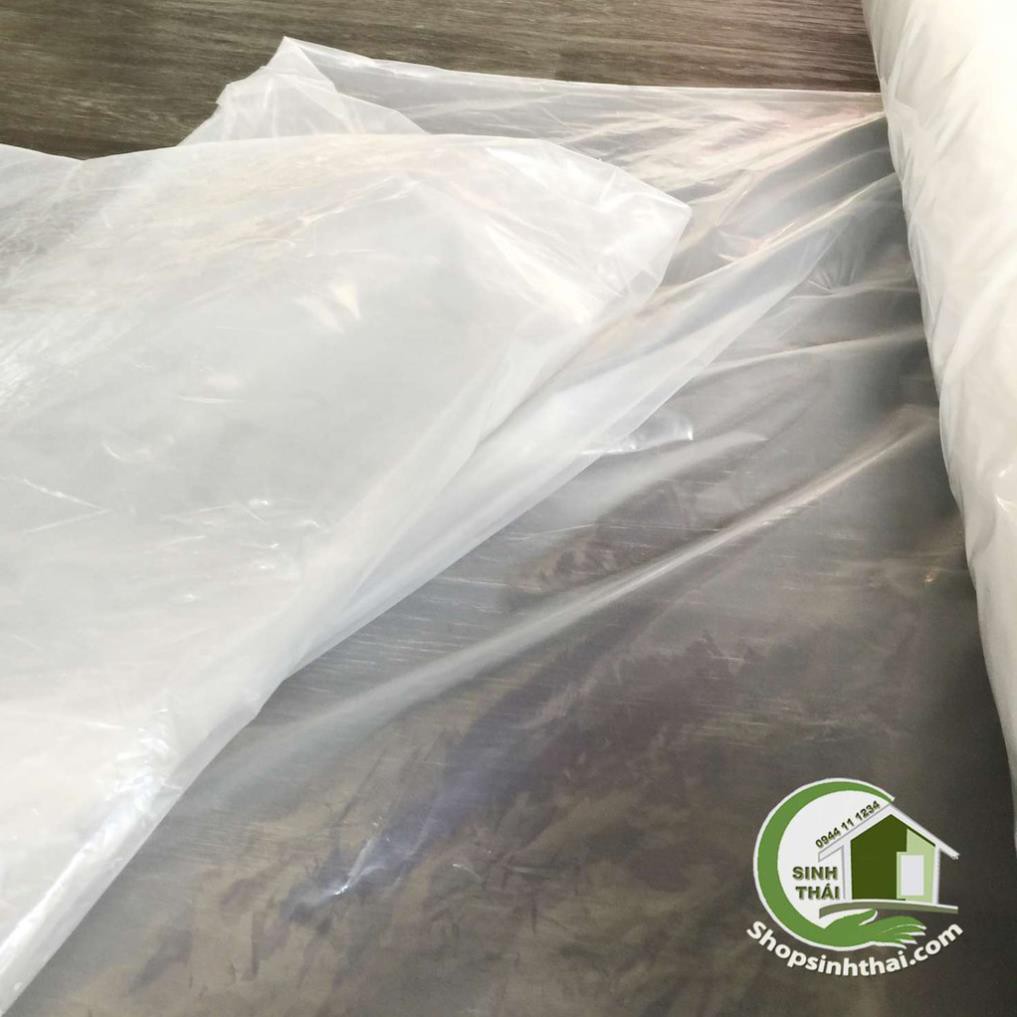 1 mét Tấm màng nylon  màng nhựa dày 2 lớp che mưa, che nhà kính, phủ mái nhà, che đồ, che phủ công trình - kh